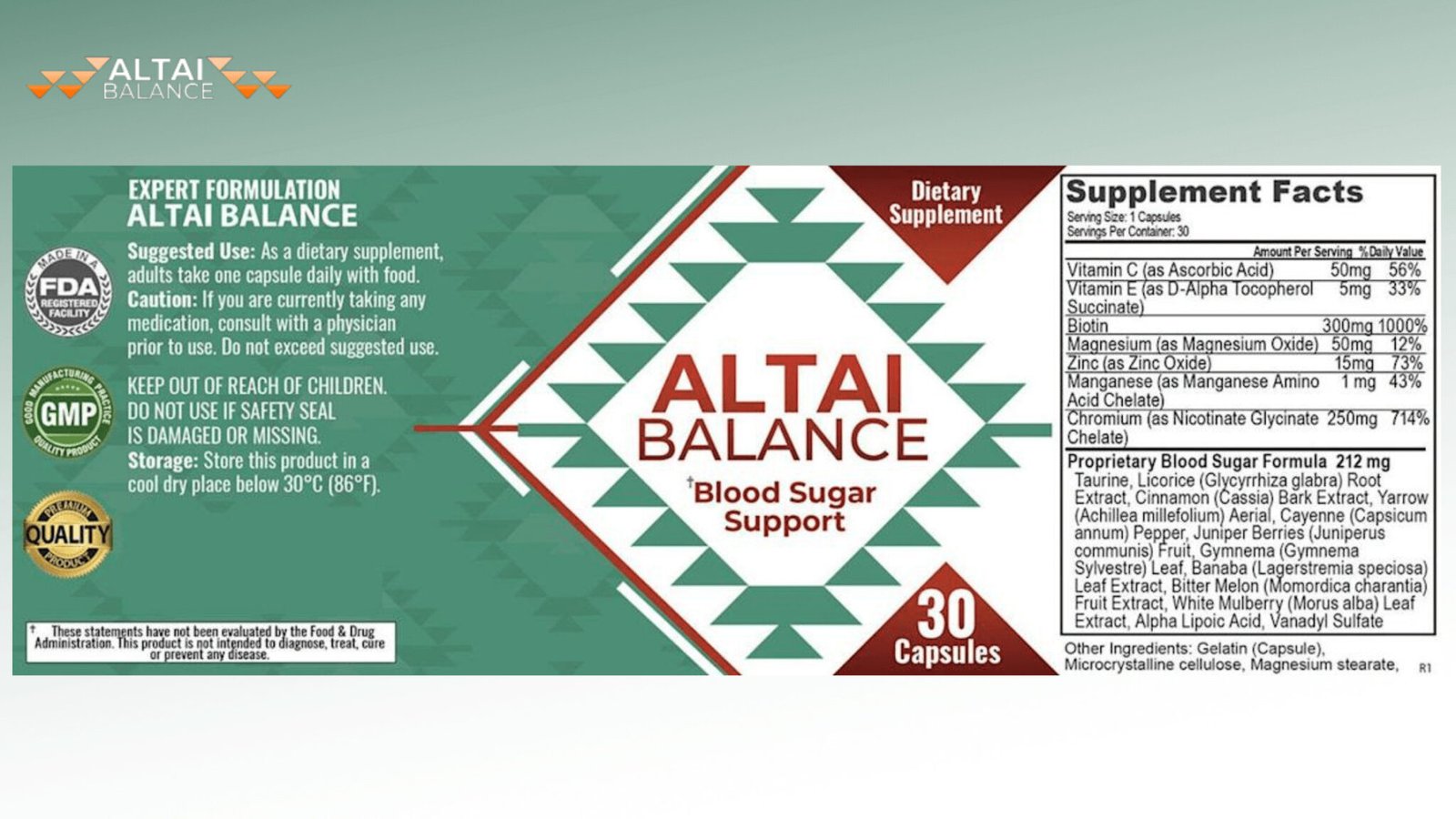 Altai Balance Dosage