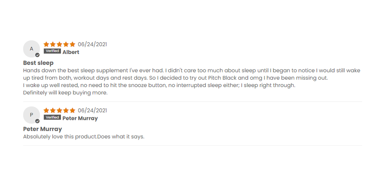 Pitch Black Supplement Customer Reviews